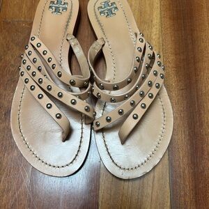 Tory Burch Tan Studded Women's Sandals size 7